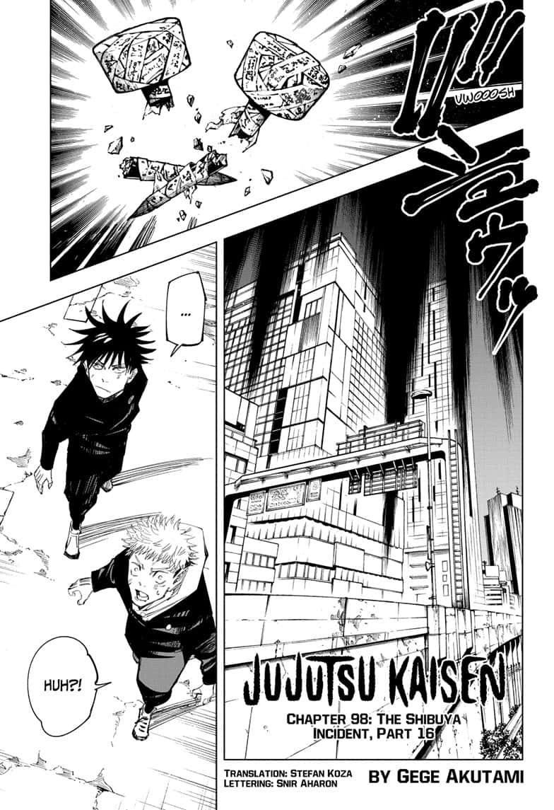 JuJutsu Kaisen Manga Chapter 98